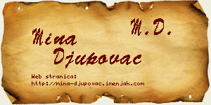 Mina Đupovac vizit kartica